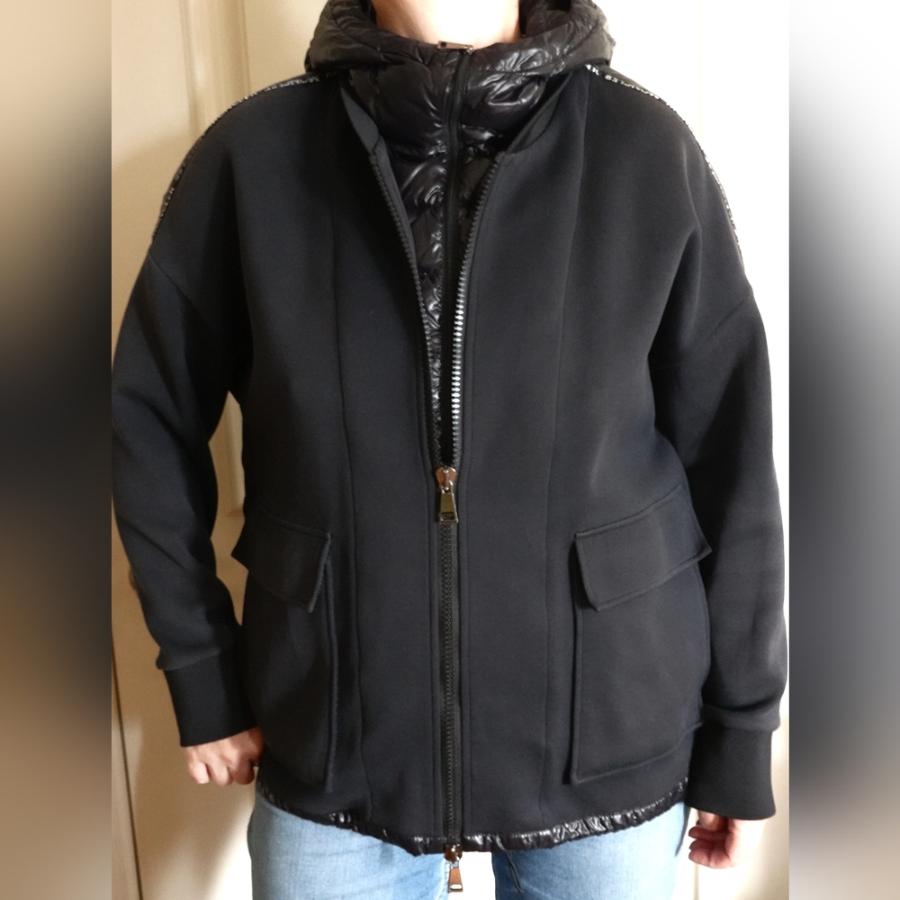 Moncler Pre-Owned Women's Maglia Cardigan, Black, Size L